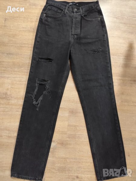 готини дънки на Zara с висока талия, снимка 1