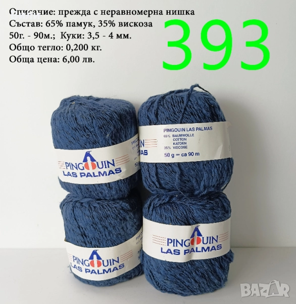 Евтини прежди в малки количества - нови и остатъци , снимка 1