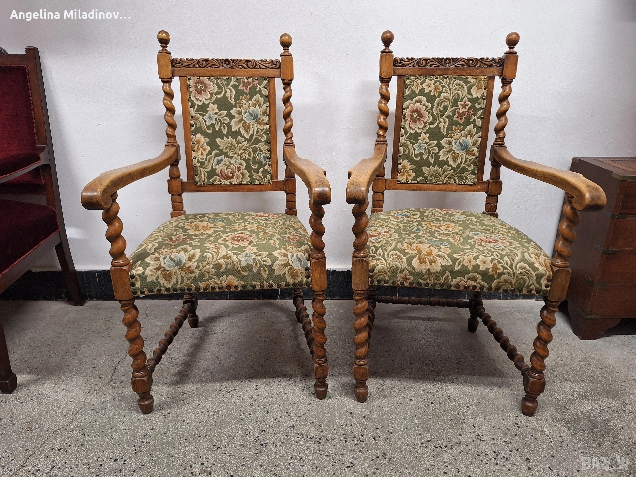 Антични кресла к - т два броя, снимка 1