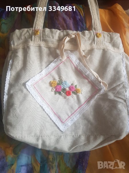 Lenena canta (torba)ricna broderia i sevove , снимка 1