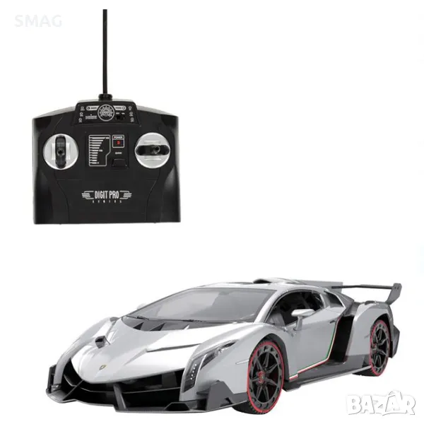 RC кола Lamborgini Veneno Silver със светлини S_1219392, снимка 1