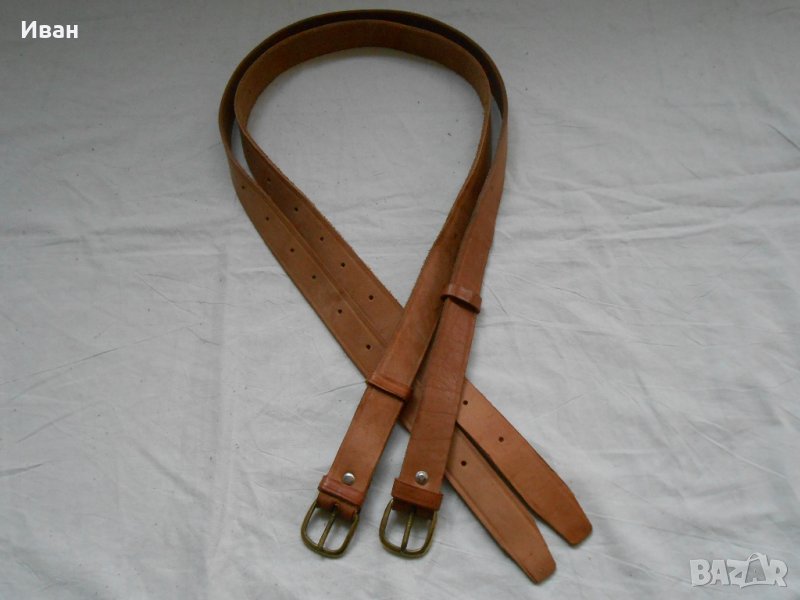 Военен колан от естествена кожа, снимка 1