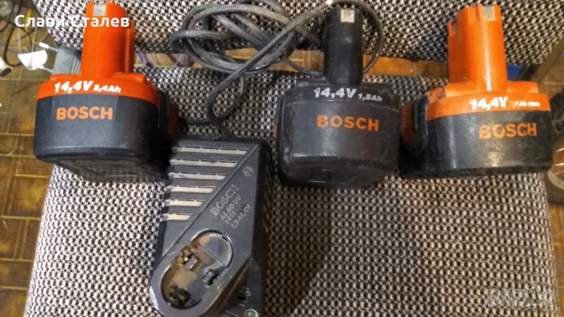 Bosch 14.4v-батерии и зарядно, снимка 1