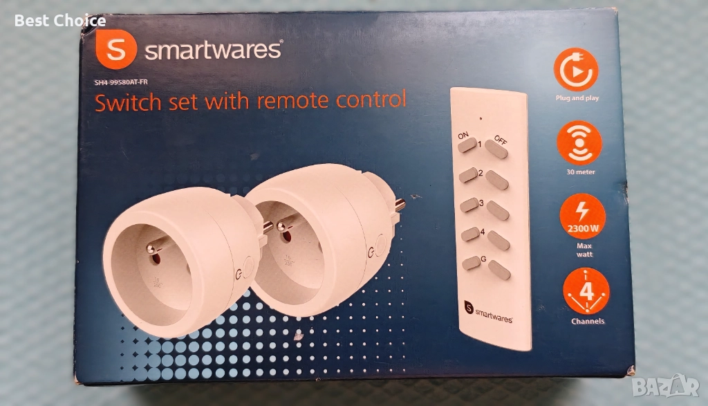 Комплект от 2 контакта с дистанционно Smartwear, снимка 1