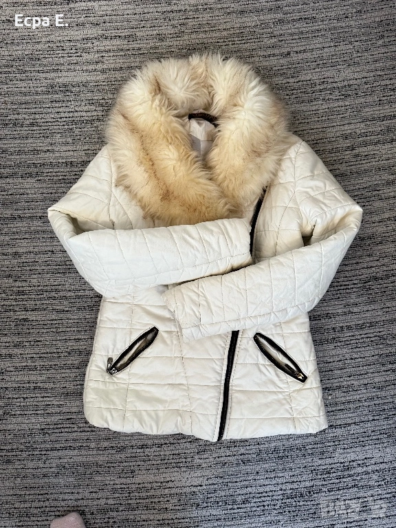 Бяло зимно яке, снимка 1