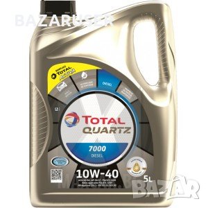 Двигателно масло 10W40 5л. TOTAL QUARTZ 7000 PETROL/DIESEL , снимка 1