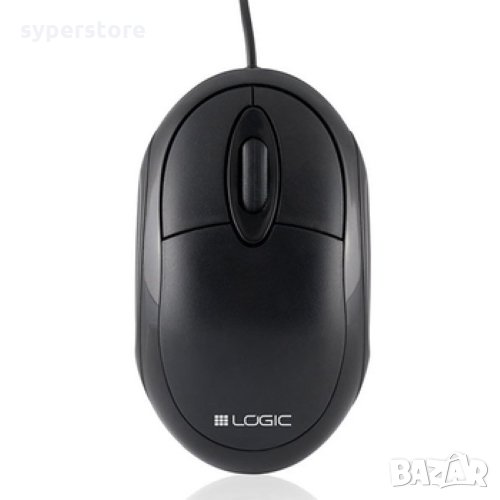 Мишка USB Оптична Logic LM-11 1000dpi Черна с Класически и компактен дизайн, снимка 1