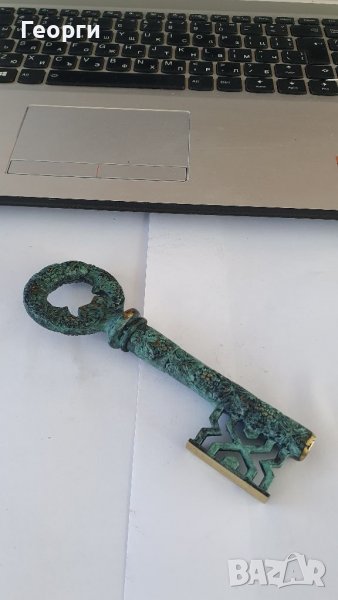 Антикварен колекционерски бронзов турбошон , снимка 1