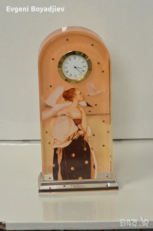 Оригинален настолен часовник, стил "ар нуво" Goebel, снимка 1