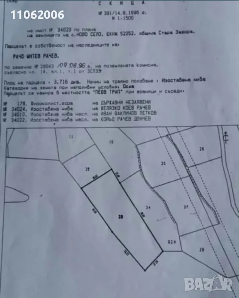 Парцел,земя в с.Ново село гр.Стара Загора, снимка 1