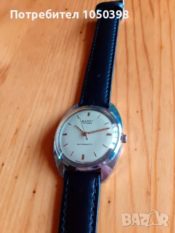 Като Нов.EXAKT 15jewels Swiss Model- Швейцарски механичен часовник от колекция, снимка 5 - Мъжки - 49182425