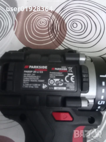 Акумулаторен винтоверт Parkside performance , снимка 1