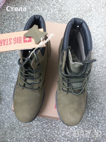 BIG STAR дамски / детски обувки, нови, с кутия, естествен набук, снимка 10 - Дамски боти - 38974143