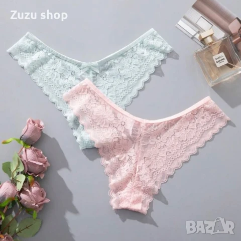 Комплект 12 броя дантелени бикини, снимка 2 - Бельо - 50813949