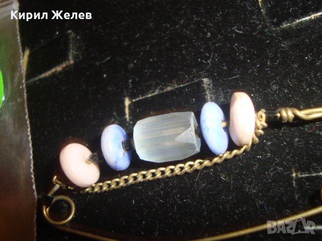 РЕТРО АРТ ВИНТИДЖ БРОШКА ИГЛА с КАМЪНИ БРОНЗ 3279, снимка 6 - Други - 30523592