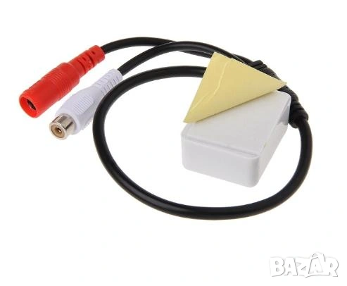 AV DVR Микрофон за Видеонаблюдение CCTV Микрофон за Камера Добавяне на Аудио към Охранителни Системи, снимка 5 - Други - 53120788