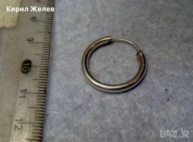 СТАРА КЛАСИЧЕСКИ РЕТРО МОДЕЛ СРЕБЪРНА ОБЕЦА СРЕБРО ВИСОКА ПРОБА ФИНА МАЙСТОРСКА ИЗРАБОТКА 35038, снимка 7 - Антикварни и старинни предмети - 49733894