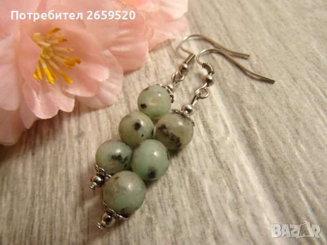 Обеци от естествен камък