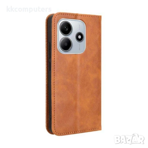 Xiaomi Redmi Note 14 4G Retro Texture Wallet Калъф и Протектор, снимка 6 - Калъфи, кейсове - 50891652