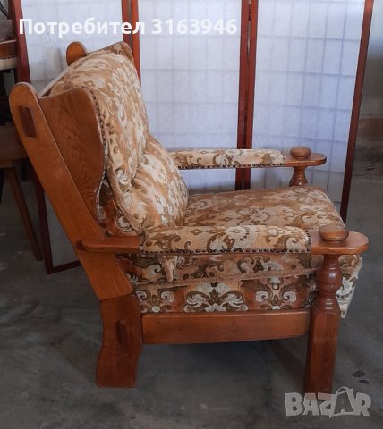Масивно дървено Кресло,фотьойл , снимка 5 - Дивани и мека мебел - 38028486