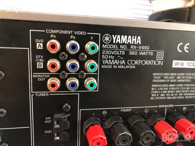 Yamaha RX-V450, снимка 12 - Ресийвъри, усилватели, смесителни пултове - 38573145