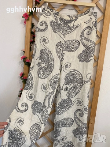 Панталон с широк крачол, снимка 4 - Панталони - 54313111