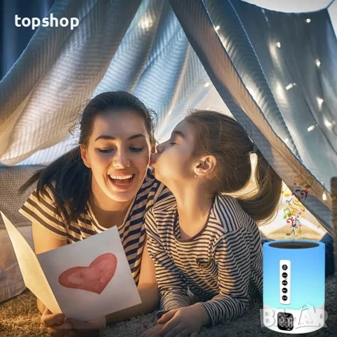 НОВА Bluetooth колонка XSY330 + Многоцветна нощна лампа + Машина за бял шум ( 14 вида ) + Будилник , снимка 4 - Bluetooth тонколони - 50559922