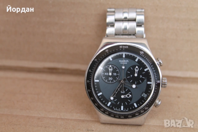 Мъжки стоманен хромиран часовник ''Swatch'' 