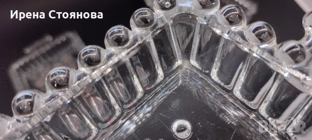 Walther Glas, серия Fabiola. Правоъгълно плато за сервиране с две разделения 25,5/15 см. , снимка 3 - Чинии - 48199617