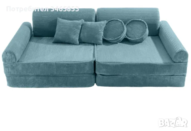 Диван за детска стая 160x80cм. - Диван за игра за деца, Montessori Детски диван с функция сън 