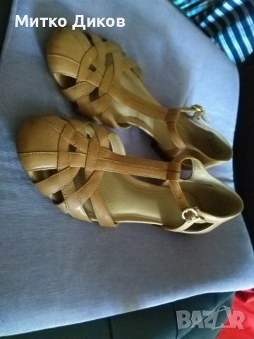 Clarks artisan маркови женски сандали естествена кожа  отлични №41 стелка 255мм, снимка 2 - Сандали - 37546137