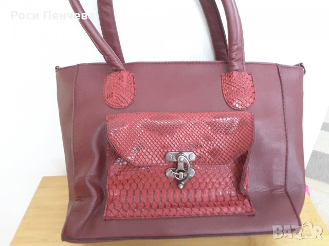 Дамска чанта НОВО-цвят бордо, снимка 1 - Чанти - 29420674