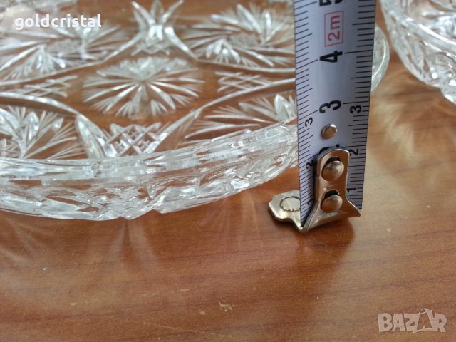 Кристални чинии, снимка 5 - Антикварни и старинни предмети - 37625415