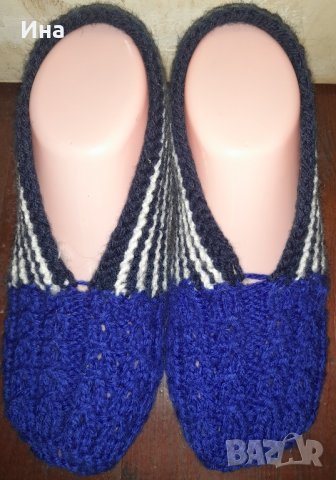 Ръчно плетени дамски терлици, снимка 14 - Дамски чорапи - 42127574