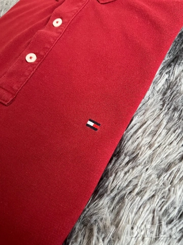 Поло Tommy Hilfiger Бордо L , снимка 4 - Ризи - 54257918
