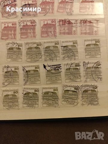 Пощенски марки Германия Замъци., снимка 2 - Филателия - 51207611