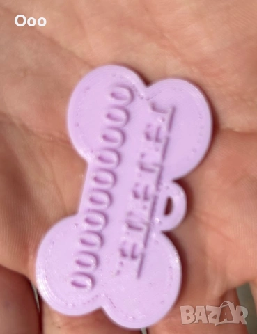 Персонализиран 3D отпечатан медальон за куче – Форма Кокалче