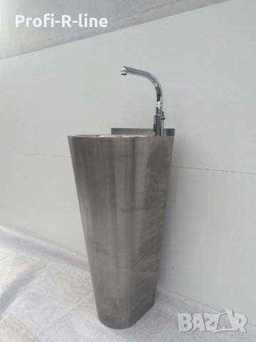 Свободностoяща иноксова мивка + сензорен смесител, снимка 1