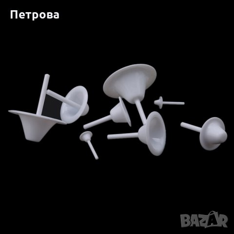 Подложки за лилии и др. цветя от фондан – 8 бр., снимка 2 - Форми - 32049406