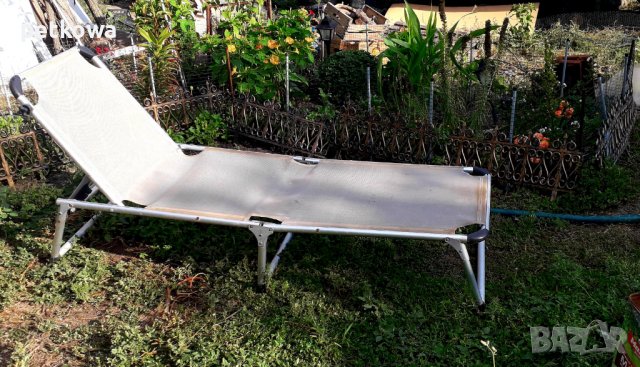 Германско походно легло шезлонг леко алуминиево