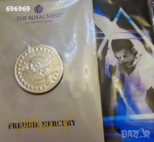 Юбилейна монета на Фреди Меркюри., снимка 3 - Нумизматика и бонистика - 53901388