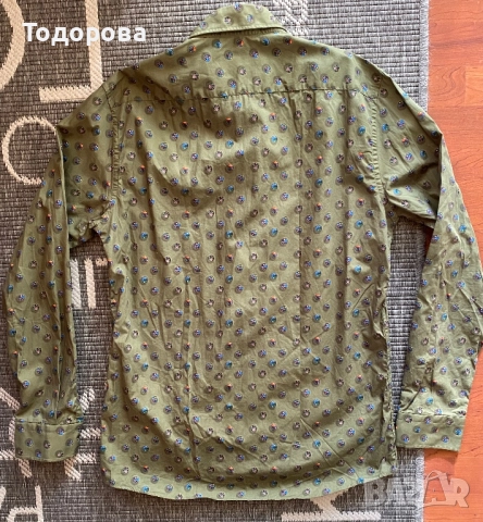 Многоцветна мъжка риза с дълъг ръкав, снимка 2 - Ризи - 52625252