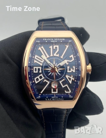 Franck Muller Vanguard Yachting 45mm Steel Green Dial Swiss Movement Automatic Различни Варианти, снимка 9 - Мъжки - 54059567