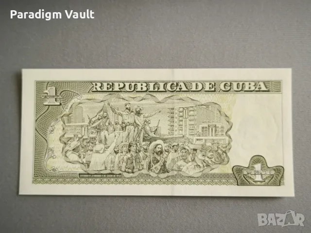 Банкнота - Куба - 1 песо UNC | 2016г., снимка 2 - Нумизматика и бонистика - 48078264