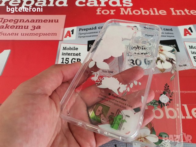 Samsung Galaxy A34,Samsung Galaxy A54 , Galaxy A14 луксозен прозрачен силикон с цветя, снимка 5 - Калъфи, кейсове - 42134280