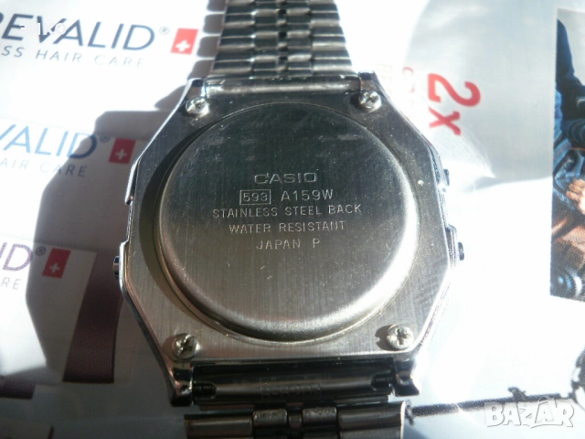 Casio A159W- работещ часовник с верижка, снимка 2 - Мъжки - 51864751