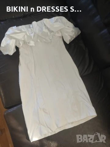 Официална бяла рокля с воали луксозна вечерна Avin Alessa Cliche , снимка 11 - Рокли - 26291727