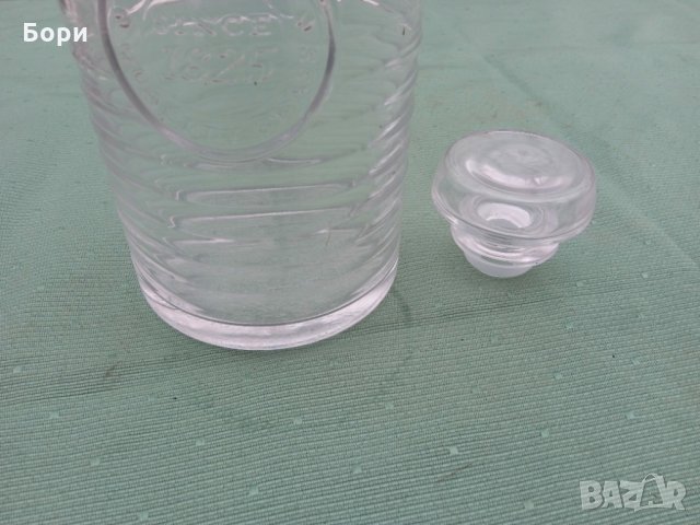 Италианско стъклено шише за алкохол, снимка 5 - Аксесоари за кухня - 35384092