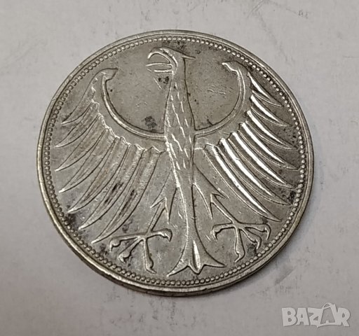 5 марки 1951г сребро, снимка 7 - Нумизматика и бонистика - 29490641