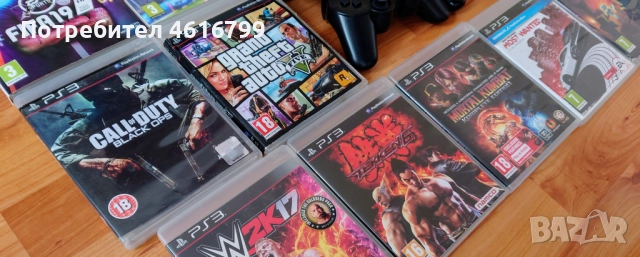 [ PS3 ХАК > 500GB PlayStation 3 Super Slim с 2 джойстика и 40 игри, снимка 3 - PlayStation конзоли - 51982648